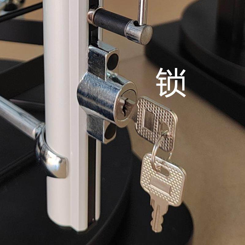 落地铝眼合示金眼展镜示架太阳镜展架亚克力面BY-728板旋转镜货架