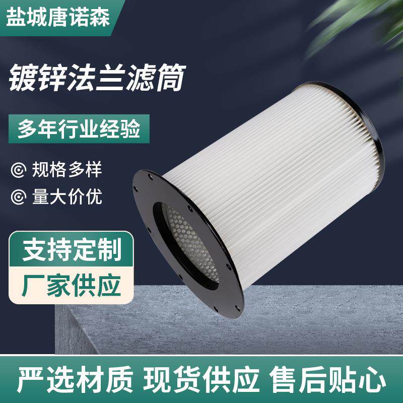 镀锌法兰阻燃除滤筒工业除WAA尘尘覆膜滤空芯除尘气滤芯器过滤器