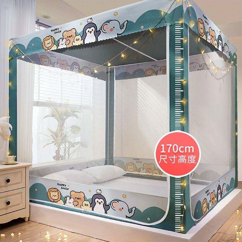 2025款新蚊帐家用卧室床摔防蚊蒙古包婴儿款童防回90027506底床笠