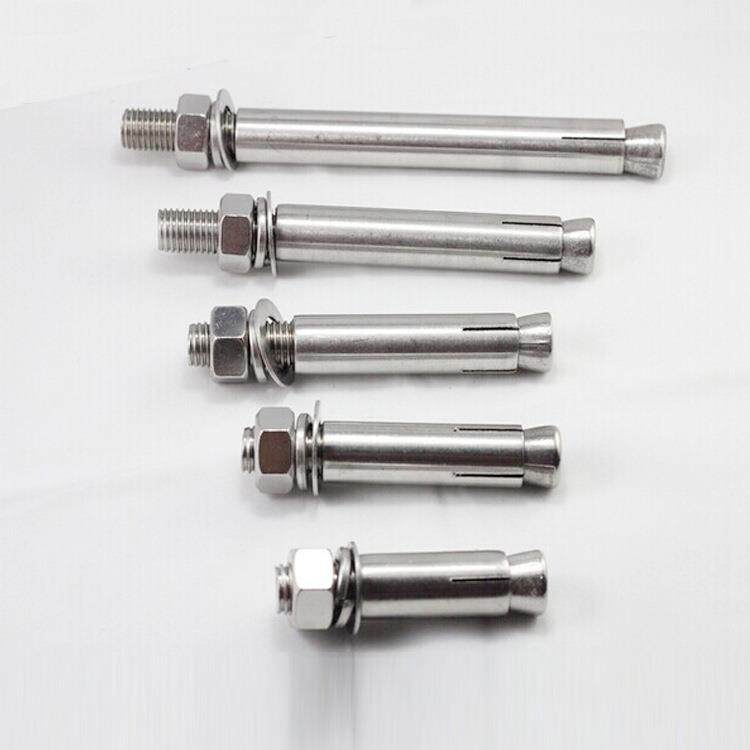 TXV28401不锈钢膨胀螺栓拉爆螺丝六加长M6MM10M12M1M16镀角锌