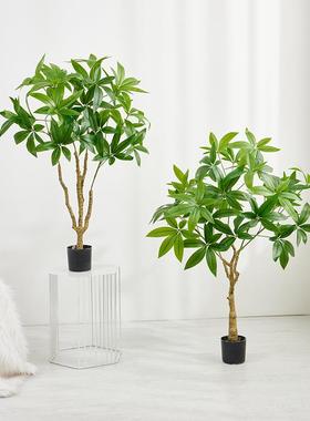 仿真财树树办公室客厅装饰假植盆假栽落地发XJ-18091仿真绿绿植盆