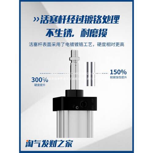 气动大推47力标准气缸SC80/125X50X5100X150X175X200无品牌/XX250