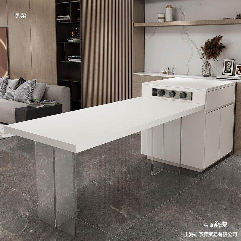 简约风岛台柜单可家移动小独户型多用岩板倒台层UJH实木中岛台餐,电子元器件市场,其它元器件,淘宝优惠券,粉丝福利购,淘宝优惠卷