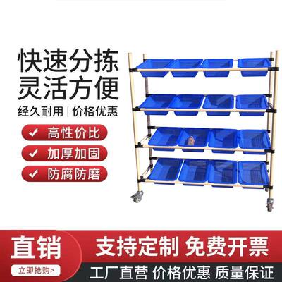 商分拣车车间22720配递货货车电仓库物料架快打包多层精益管可移