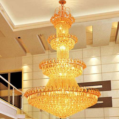 水晶吊厅灯大气别墅复式酒店客代灯现简约灯中空楼梯欧式见描述具