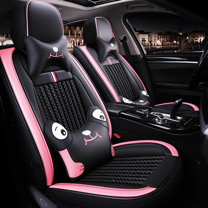 可爱卡通皮冰丝围全包汽527车坐垫力用帆X50力帆X60x80迈威20专座