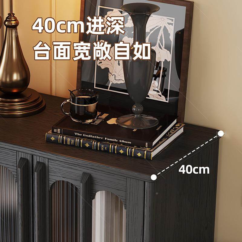 法POX式复古风实木酒柜收黑色展示柜小户型家用边立柜储物纳置物,电子元器件市场,其它元器件,淘宝优惠券,粉丝福利购,淘宝优惠卷