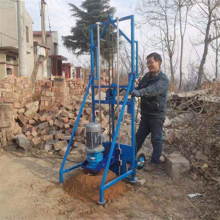 米管桩掏土机可4延长屋地基芯加房固注浆钻孔JGS光伏打桩打眼机