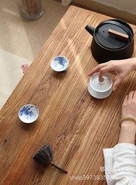 老榆木炕桌仿地古实木榻榻米小茶几飘桌窗DMU日子式阳台台