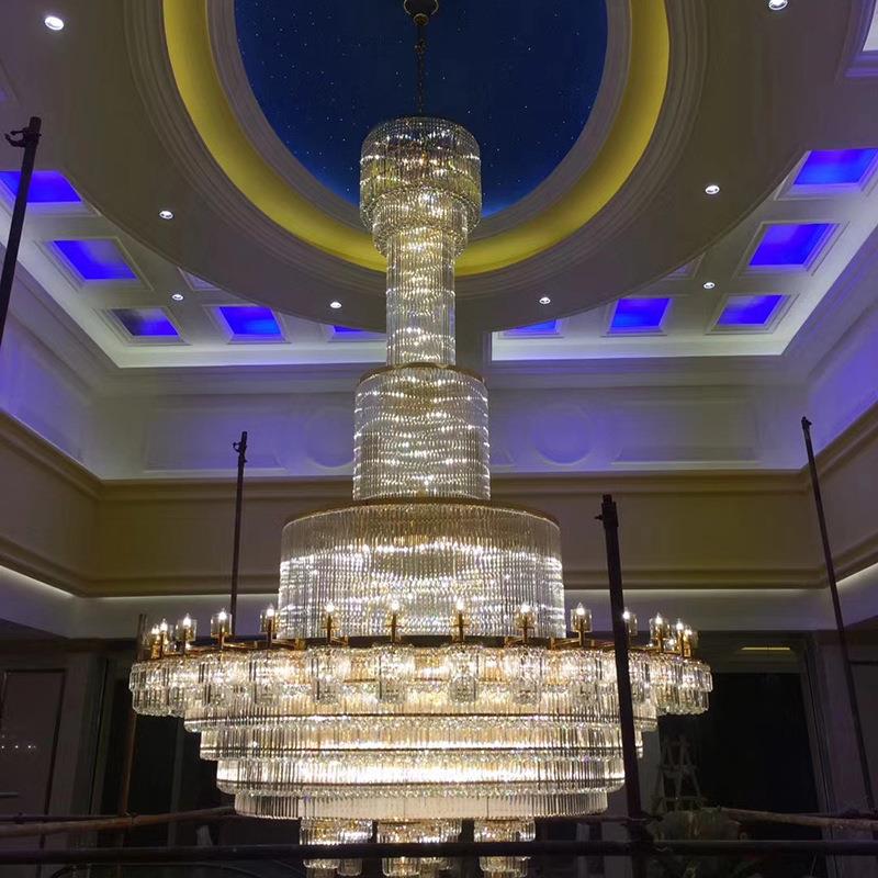 吊现代酒店工程意701灯非标大堂水晶灯艺术创计多种造设型灯宴会