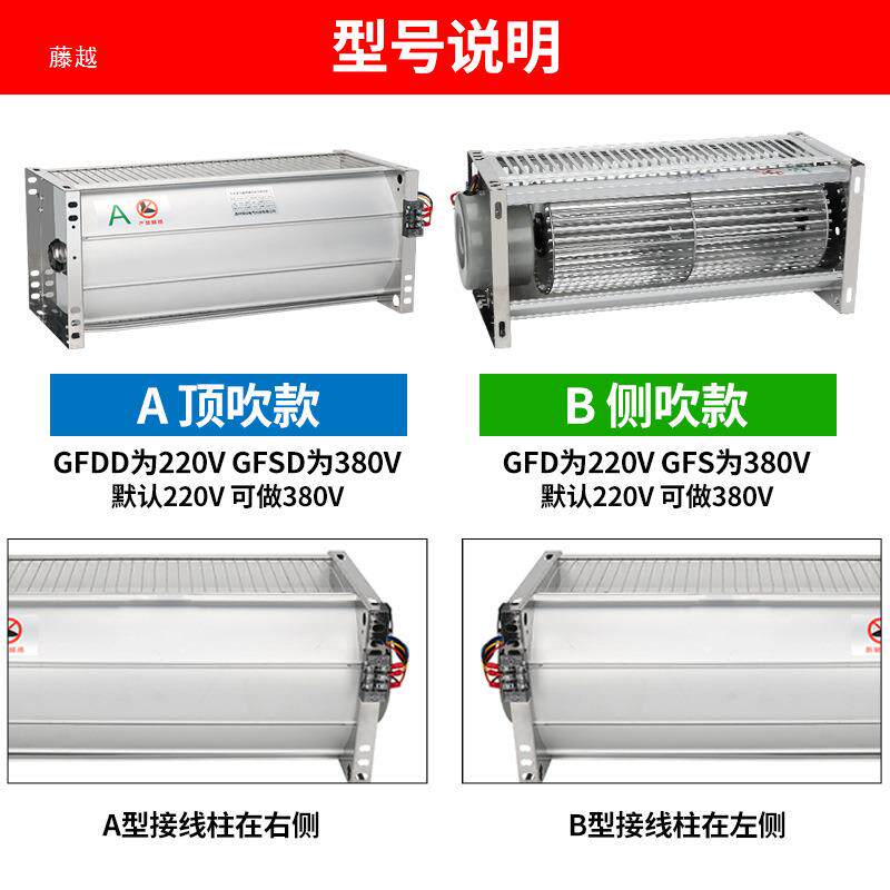 2干式变器横流冷却风机GFDD47090/1-10/120/582-155散热风压XIM扇