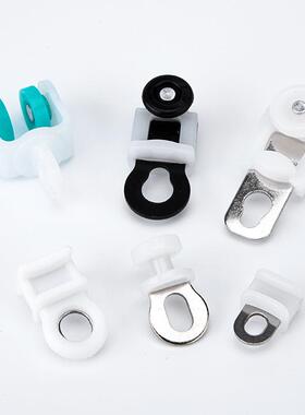 窗帘轨滑轮电动道挂直轨弯轨道吊轮NDF工字轨F型轨轨道滚轮钩轮子