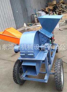 EAC移式动柴油碎枝42型木屑机机木板0原木破碎机