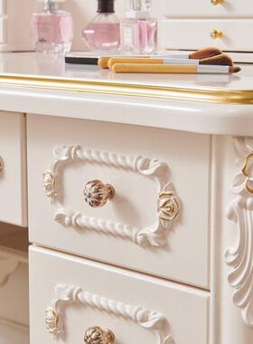 式公梳妆台主卧室化妆风网OLS红实欧木主高桌档次收纳柜