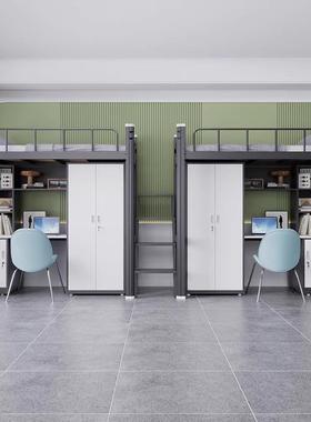 公寓床上床桌组地合床下宿舍铁架床员工寝室上下gyc-3铺学生床双