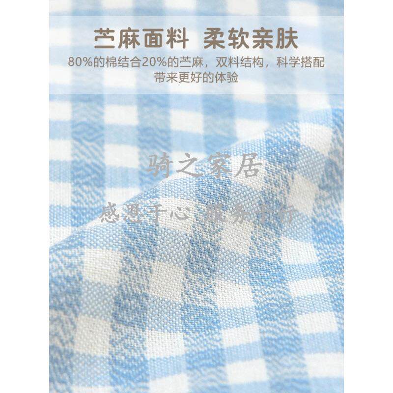 宝宝夏苎麻枕头0QZWOZMAY睡-6岁幼儿园小儿童季透气学生幼儿园午