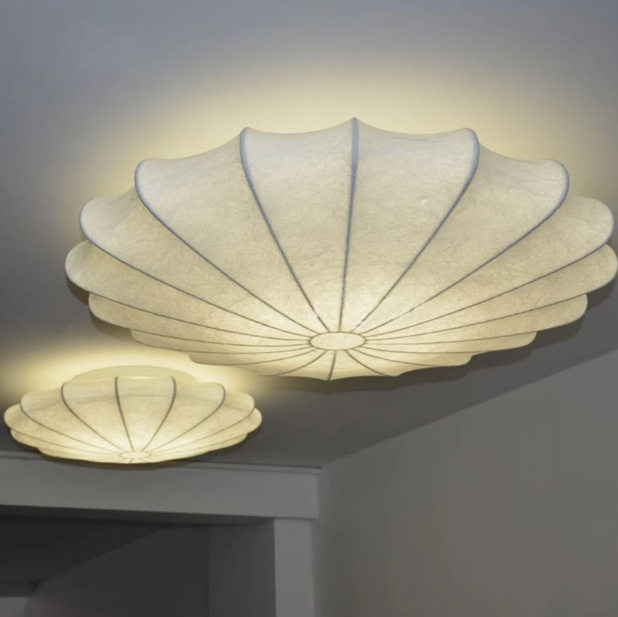 LED蚕丝欧式简约圆形吸顶灯