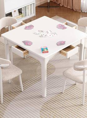 方正方形实木小桌仙桌家39072掼用餐桌蛋专用桌棋牌桌打牌八桌子