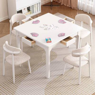 方正方形实木小桌仙桌家39072掼用餐桌蛋专用桌棋牌桌打牌八桌子