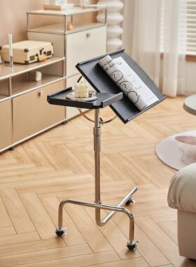 左移桌动小推车带轮茶几艺下术角琴谱架琴谱架边可升降几沙发边几