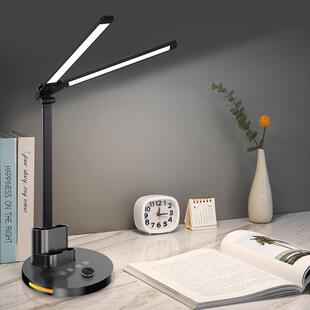 台d灯选品之家le台灯金旋钮款小双头无属73265极调光灯学生新款夜