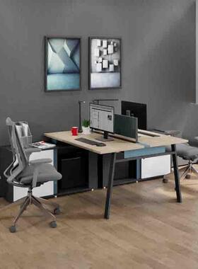 职员办公桌定购简约现代GLT-WH00屏组风位工位公司电脑桌合1-2-4