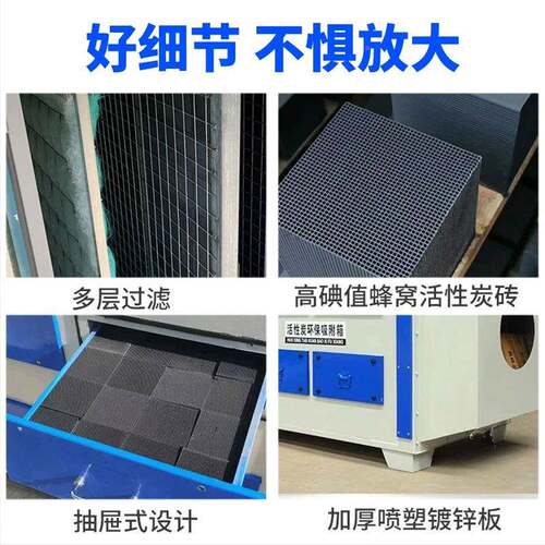 性漆雾干式过滤器废气处活理炭环保设备p不锈WKSp钢二级活性炭吸