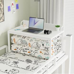 简约现代钢架床电脑桌无品牌/舍懒宿人书桌便可调节携安装服上务