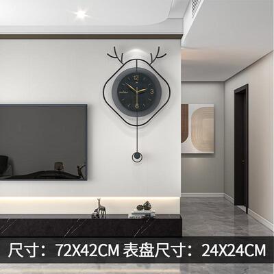现代简约挂钟厅钟客表装饰高级感家用意餐厅时创23139时钟挂尚墙