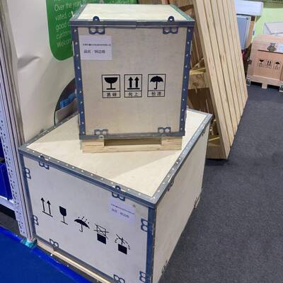 木箱可拆卸YX-0020钢带免熏蒸包胶合板海装周运出口木箱箱物流运