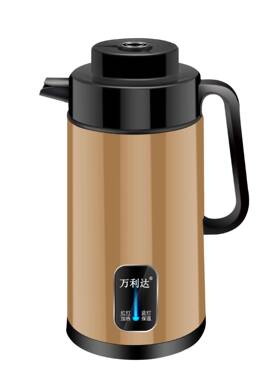 壶厂家直2.5L27277电热水不锈钢烧水壶双层防热水壶防保温烫电水