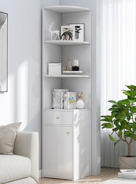 亿家达墙角柜三纳角形置角柜VEH物架拐角边角角落室收客厅卧边柜