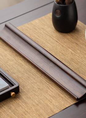 黑檀沥水茶杯茶具收纳架置架物架木子晾杯茶架实木79619功夫具茶