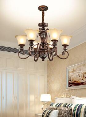美式复古灯客厅灯吊别墅39540高档式奢华大气复楼大吊灯欧式餐厅