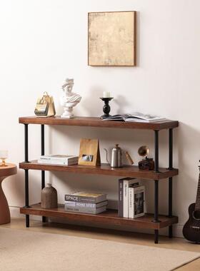 架简约复水管实木搁OCZ板架层货架鞋架多落地隔板收纳陈列置物古