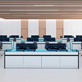 工地指挥中心防调控度台工业属制台加厚监金控80783操作台烤漆监