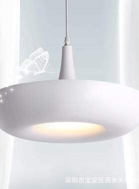 意白色TLS-1815铁吊玄关灯现代创简约吊灯按钮式家居场所餐厅艺餐