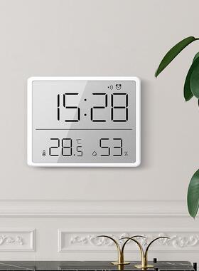 纤磁吸箱厨房电冰子时钟学生电宿舍数字闹钟多F97M685J功能子温温