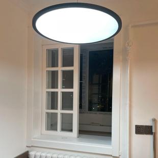 法式格子窗厨房钢化玻璃左右推拉窄边平移窗卫生间窗客厅隔断窗