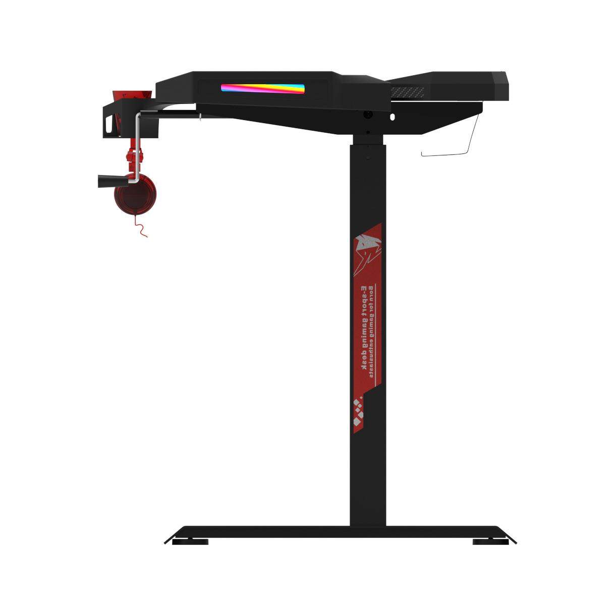 台式电脑桌高度可调升降电竞桌家用现代简约碳纤维键盘托办公书桌