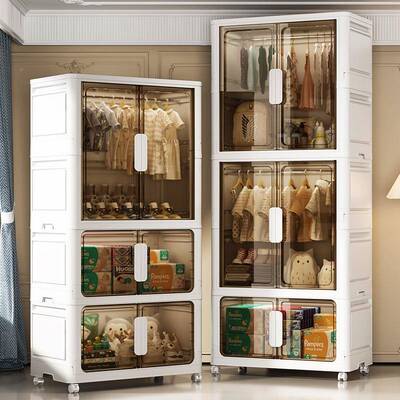 ?宽60-宝80-Y0170WCM婴儿挂衣儿童家用储物柜简易双开门卧室宝衣