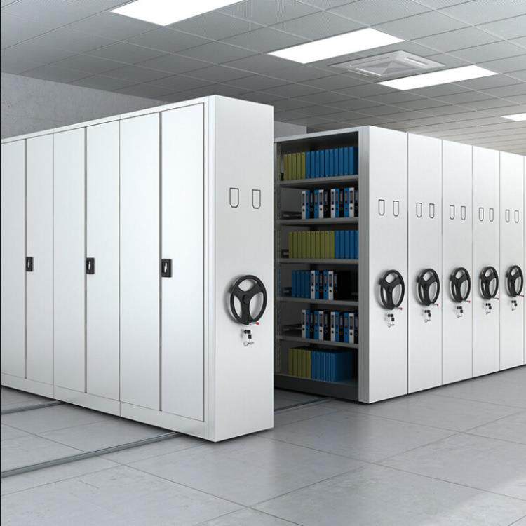 手摇移动密集柜钢制资料凭证档案文件柜智能电动轨道密集柜密集架