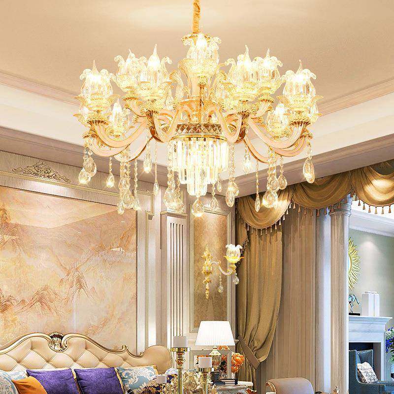 欧式客厅吊灯大气奢华水晶餐厅卧室灯广东中山灯具全屋套餐组合,家装灯饰光源,智能吊灯,淘宝优惠券,粉丝福利购,淘宝优惠卷