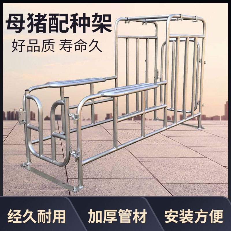 母猪配种架升降猪用配种栏矮脚配种器热镀锌落地配种架采精支架