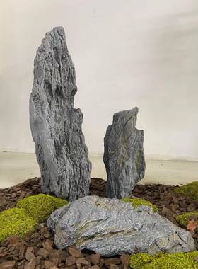 景观石头灰色泡沫假石头仿真英德石工艺酒店园林工程青龙石