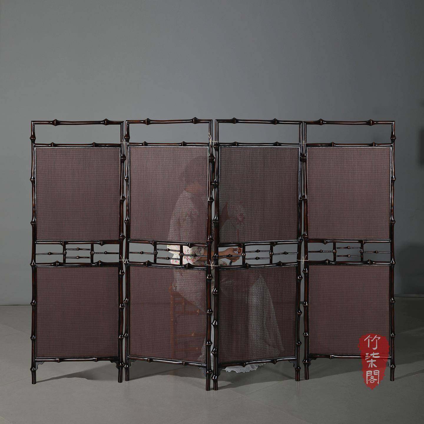 细竹丝屏风筇竹家具中式隔断客厅入户玄关卧室家用遮挡帘移动座屏,餐饮具,茶道/香炉,淘宝优惠券,粉丝福利购,淘宝优惠卷