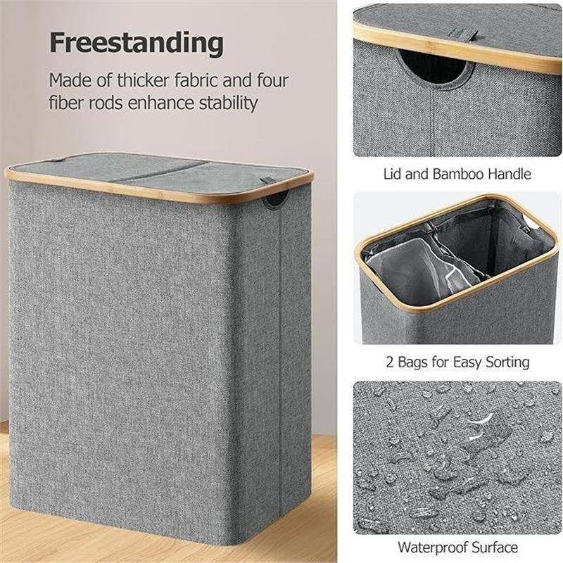 脏衣篮家用可折叠脏衣服收纳筐布艺浴室脏衣篓收纳箱浴室专用