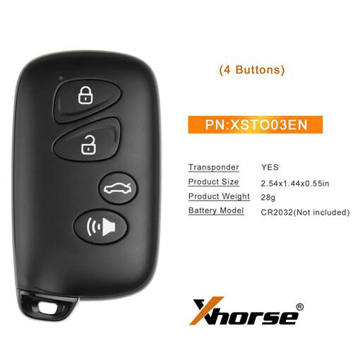 XHORSE XSTO03EN XM38 Series Universal Keys VVDI智能遥控钥匙