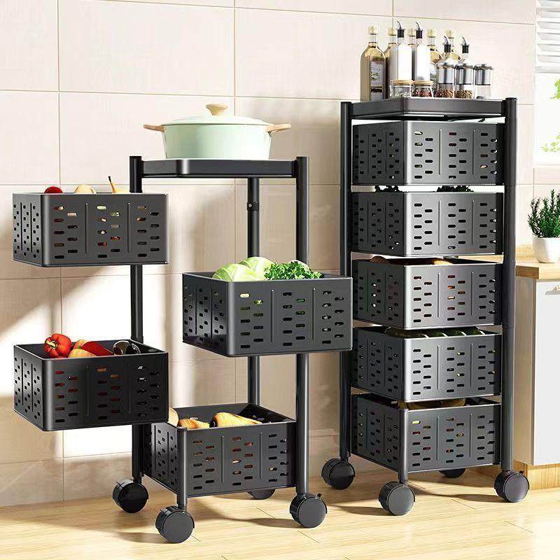 旋转置物架厨房蔬菜落地多层放果篮子家用多功能专业可移动收纳架,厨房/烹饪用具,抹布架/厨房清洁收纳架,淘宝优惠券,粉丝福利购,淘宝优惠卷