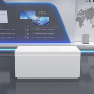 定制烤漆展柜公司展厅展示台门窗样角中岛柜台手机电脑体验桌展